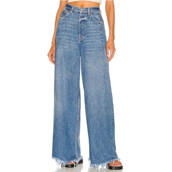 Free People Denim - Free People x We The Free Old West Slouchy Jean in Canyon Blue